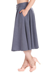SWAY AWAY SKIRT-Denim/Blue