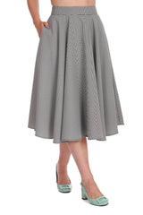 SALING BREEZE SWING SKIRT-Black
