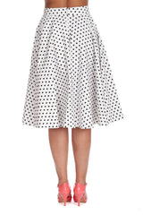DOT DAYS SWING SKIRT-White