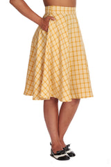 CANDY TEA SWING SKIRT-Yellow