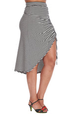 BEACH BREEZE SKIRT-Black/White