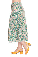 GARDEN GREEN SKIRT-Green