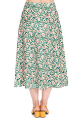 GARDEN GREEN SKIRT-Green