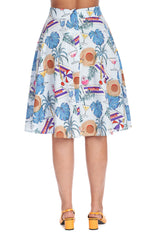 ALOHA SKIRT-Blue