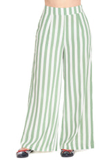 SALLY STRIPE TROUSER-Green