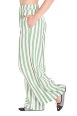 SALLY STRIPE TROUSER-Green