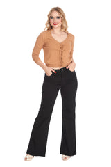 LOVE FLARE TROUSER-Black