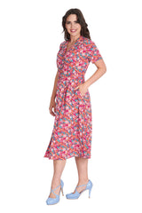TEA PARTY DRESS-Red