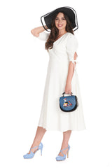 BELLA SWING DRESS-White