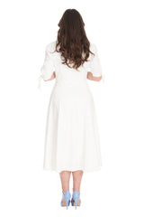 BELLA SWING DRESS-White