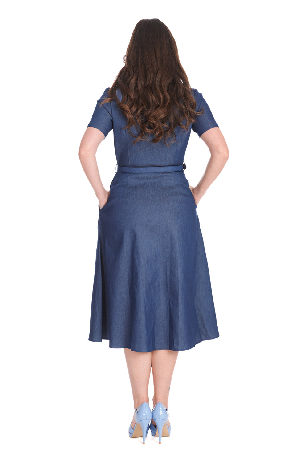 SUMMER DENIM DREAM DRESS-Blue