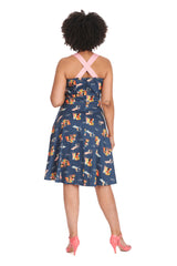 PORTOFINO LIVING SWING DRESS-Blue