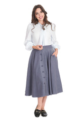SWAY AWAY SKIRT-Denim/Blue