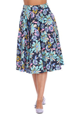 SUMMER BEE SWING SKIRT -Navy