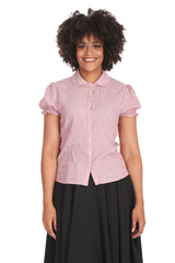 HEART ON HER SLEEVE BLOUSE-Pink