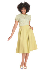 HEART ON HER SLEEVE BLOUSE-Green
