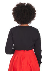 MARIA BLOUSE-Black