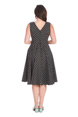 SUMMER OF SPOTS DRESS-Black
