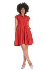 DOLL SWING DRESS-Red