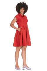 DOLL SWING DRESS-Red