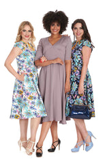 SUMMER BEE SWING DRESS-Navy