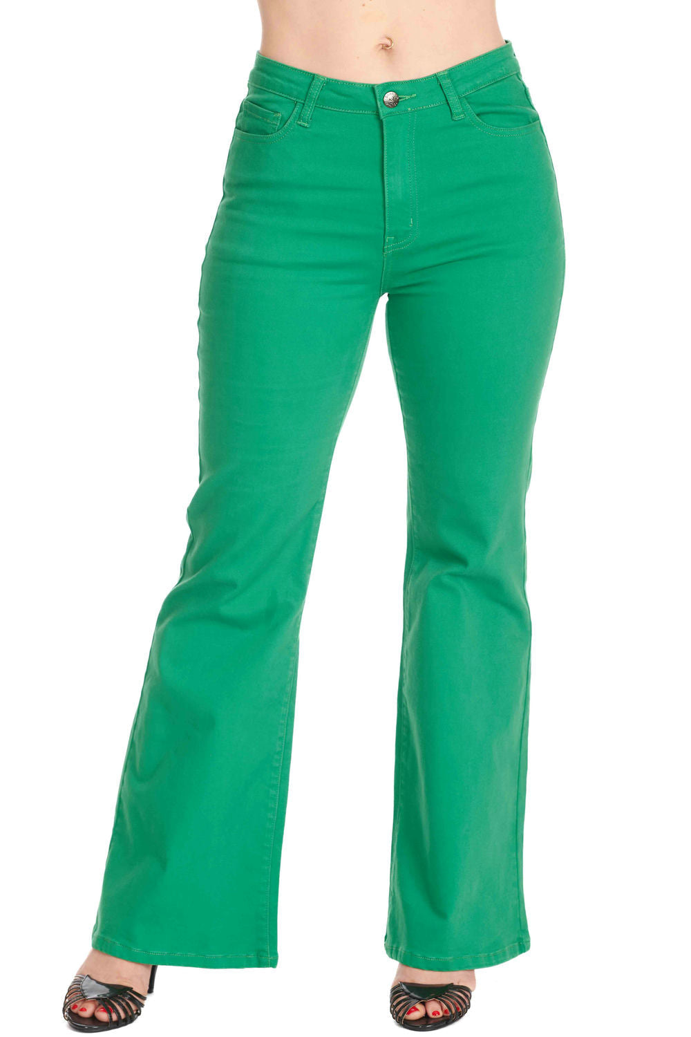 LOVE FLARE TROUSER-Green