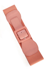 LAST DAY OUT SQUARE BUCKLE BELT-Pink
