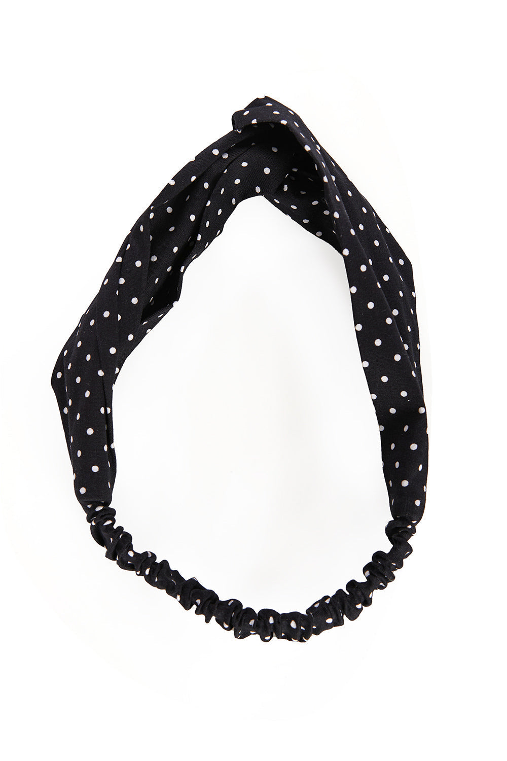 ADELAIDE ELASTICATED HEAD BAND-Black