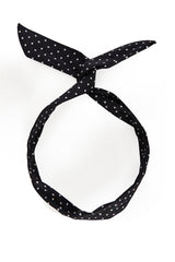 AGNES WIRED HEAD BAND-Black