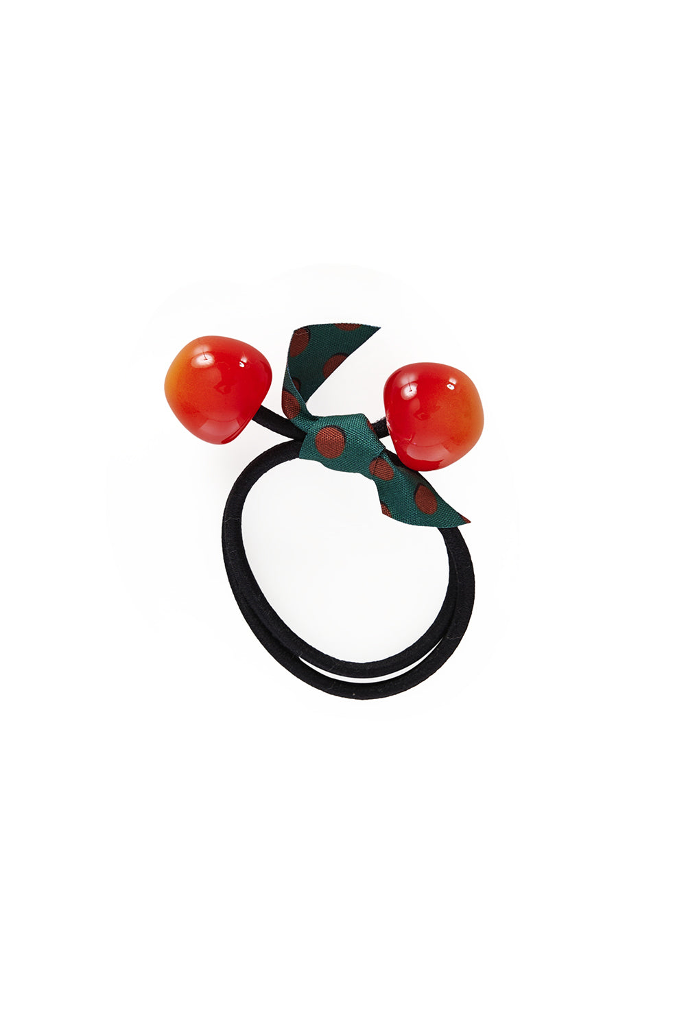CHERRY CHANCE HAIR TIE-Red
