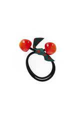 CHERRY CHANCE HAIR TIE-Red
