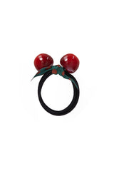 CHERRY CHANCE HAIR TIE-Burgundy