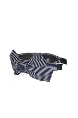 GENEVIEVE BOW HEAD BAND-Navy