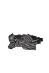 GENEVIEVE BOW HEAD BAND-Black