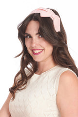 GENEVIEVE BOW HEAD BAND-Pink