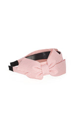 GENEVIEVE BOW HEAD BAND-Pink