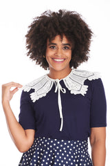 EVELYN LACE COLLAR-White