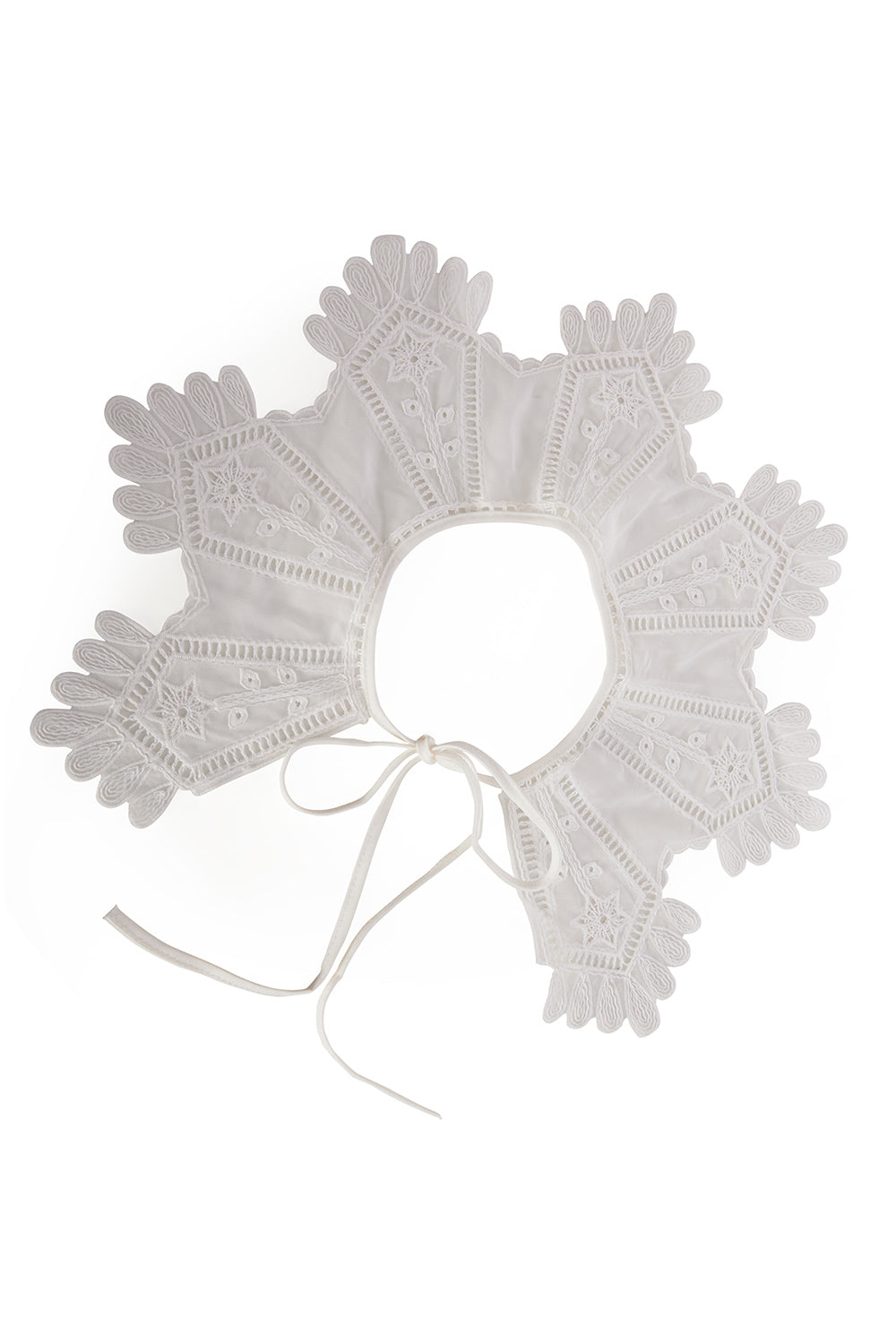 EVELYN LACE COLLAR-White