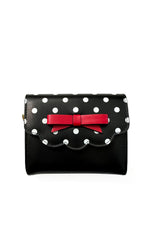 POPPY POLKA PURSE-Black