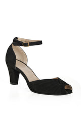 CARICE (REAL LEATHER)-Black