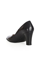 AVA (REAL LEATHER)-Black