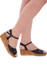 JUDITH (REAL LEATHER)-Black