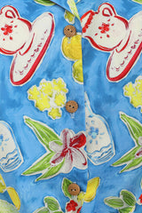 LEMON IN MY TEA BLOUSE-Blue