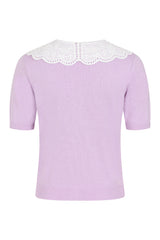 COLLAR CUTIE CARDIGAN-Lilac