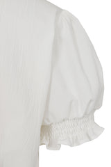 SALLY CHERRY BLOUSE White
