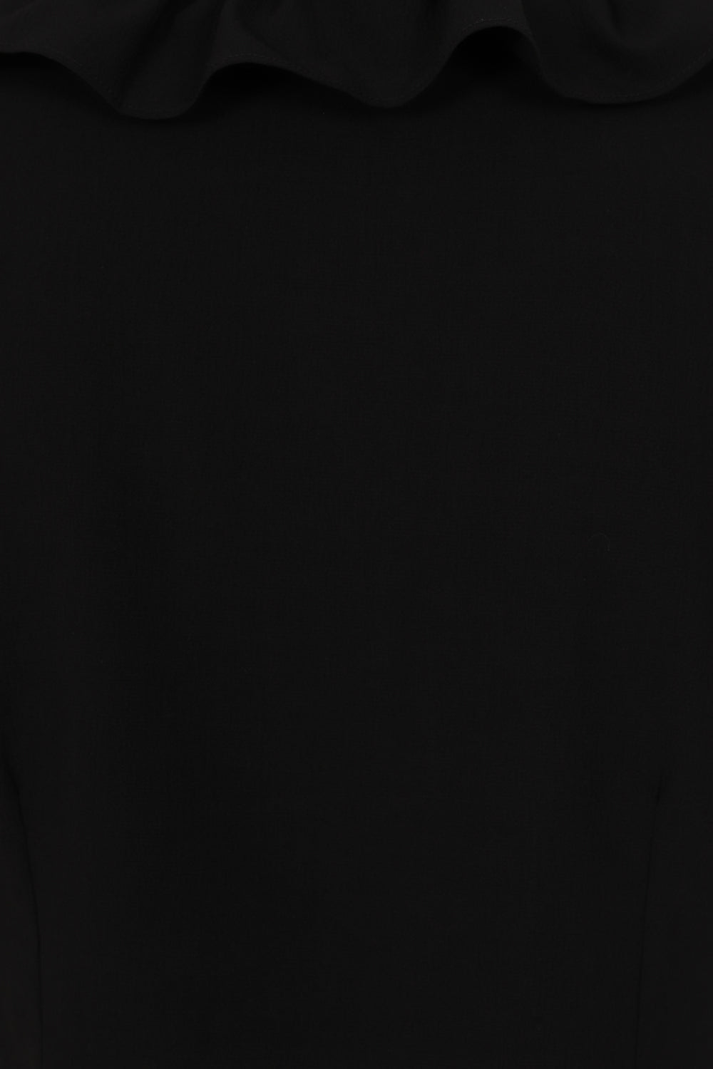 FRAN FRILL BLOUSE Black