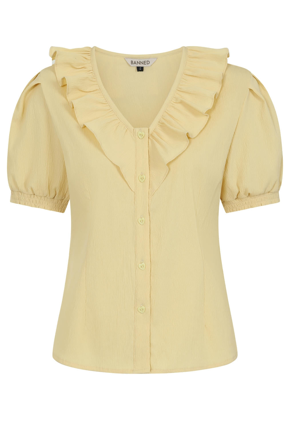 FRAN FRILL BLOUSE Peach