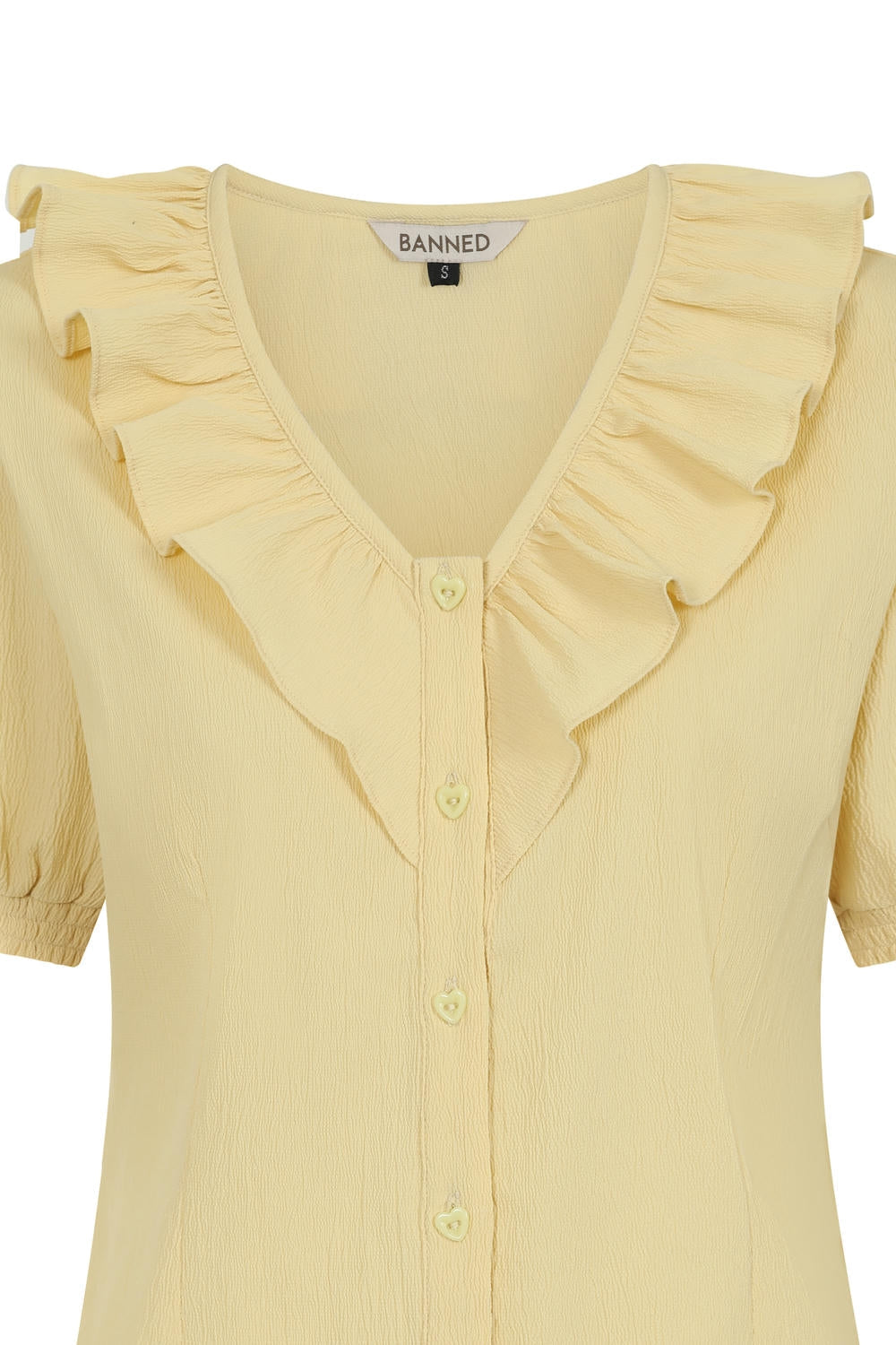 FRAN FRILL BLOUSE Peach