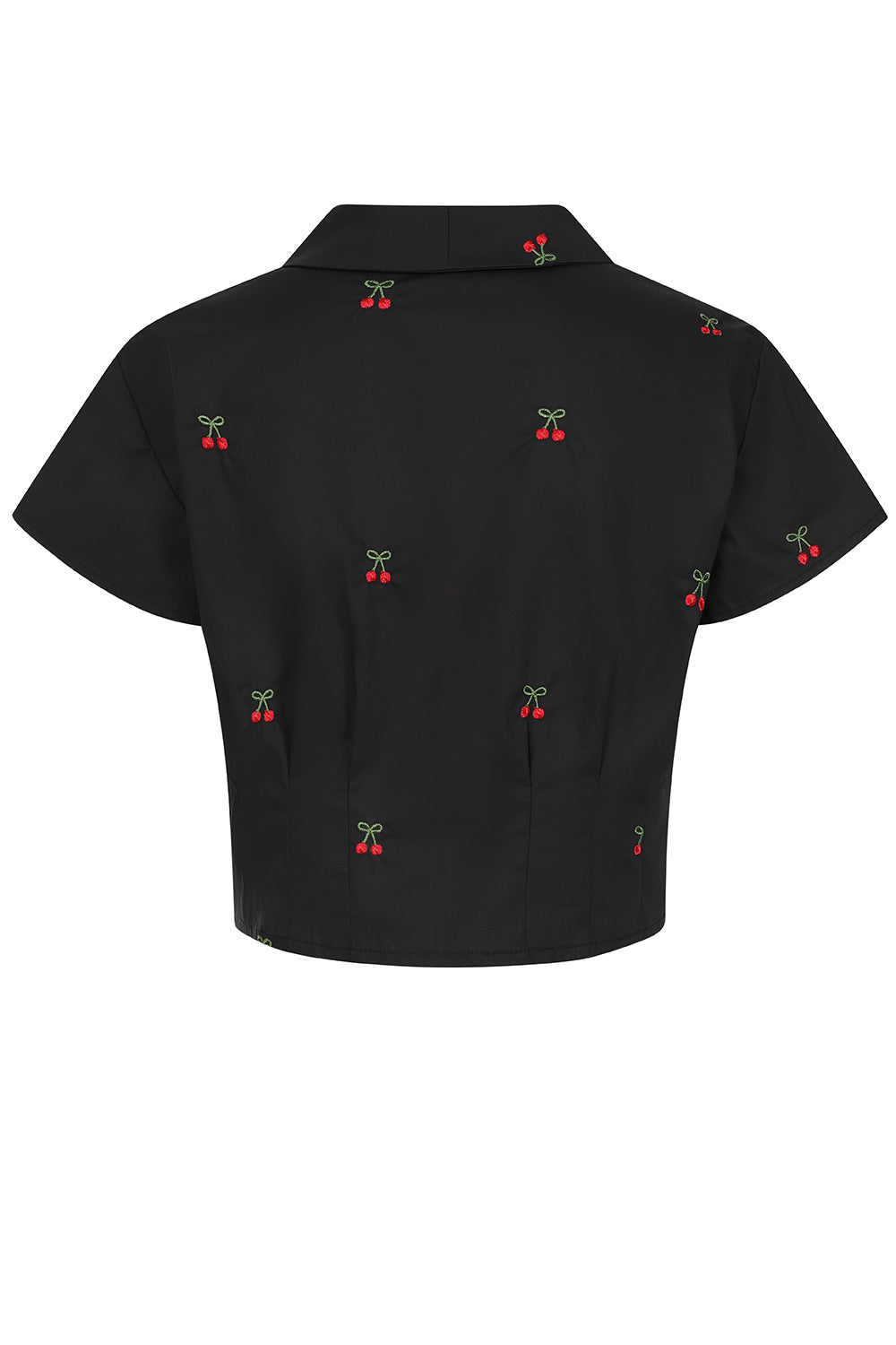 CHERRY VIBES BLOUSE Black