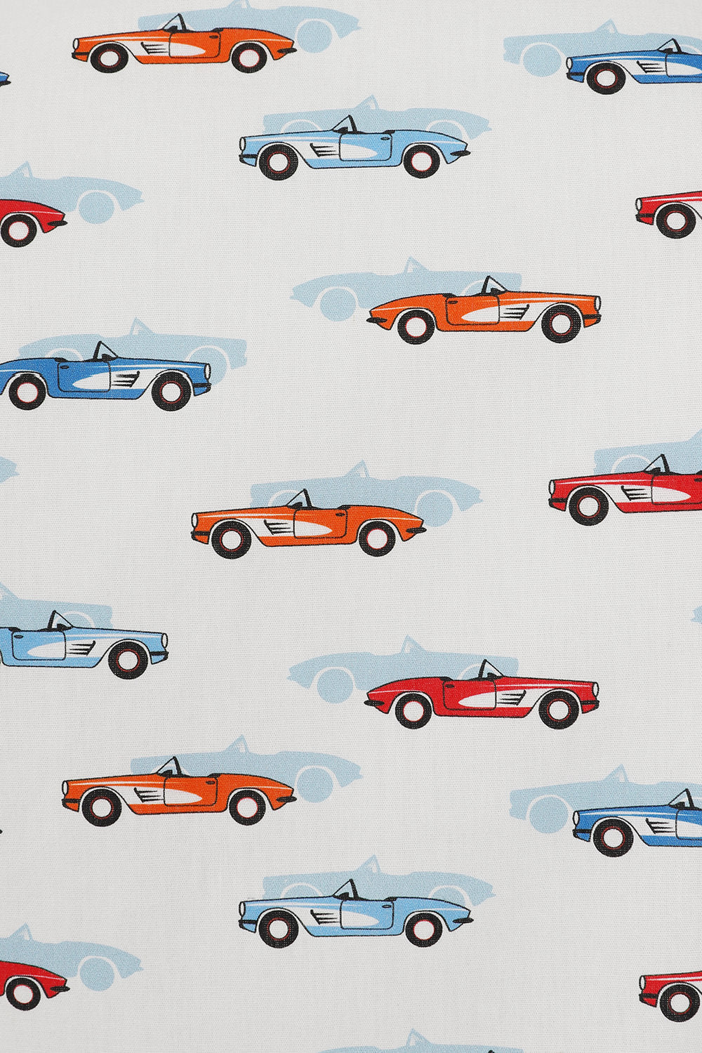 SANDY RETRO CAR BLOUSE White